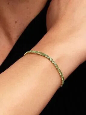 Pandora Sparkling Green Tennis Bracelet